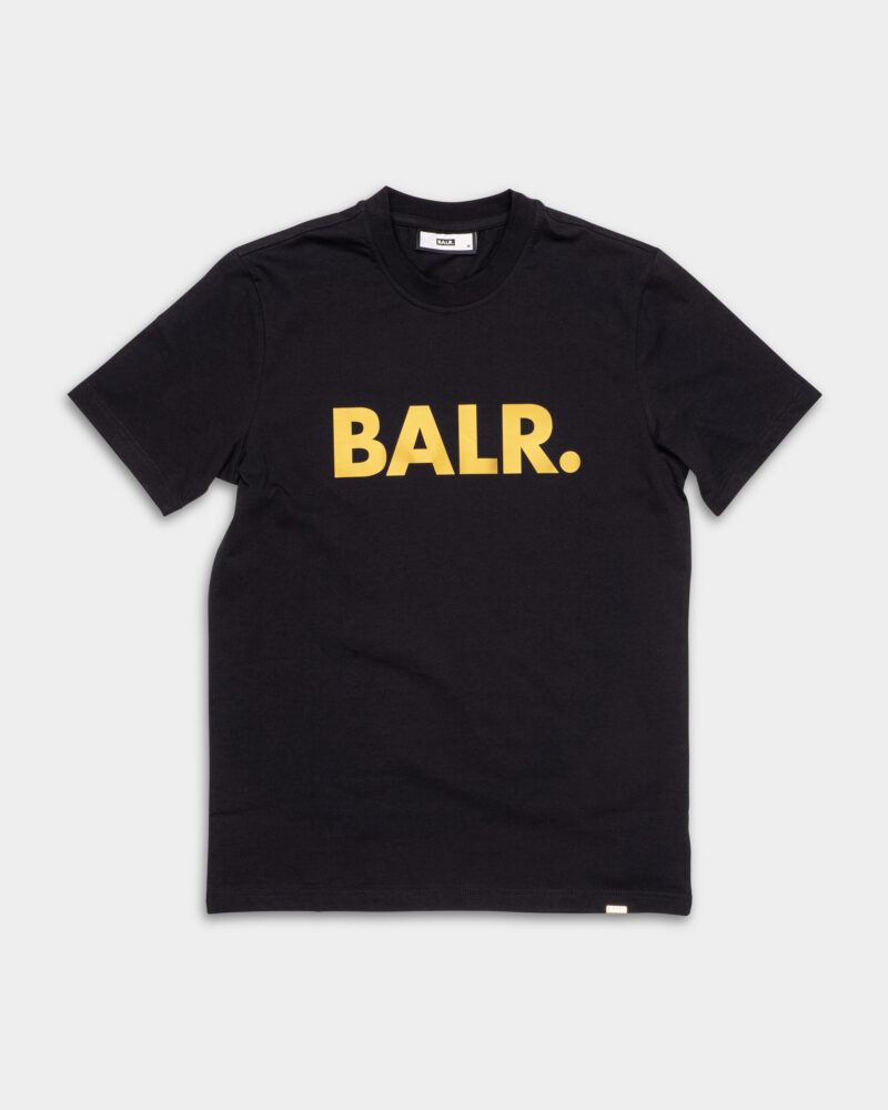 (Core) BALR Men's BALR. x Hydraulics Gold Brand T Shirt B1112.1329 Jet Black