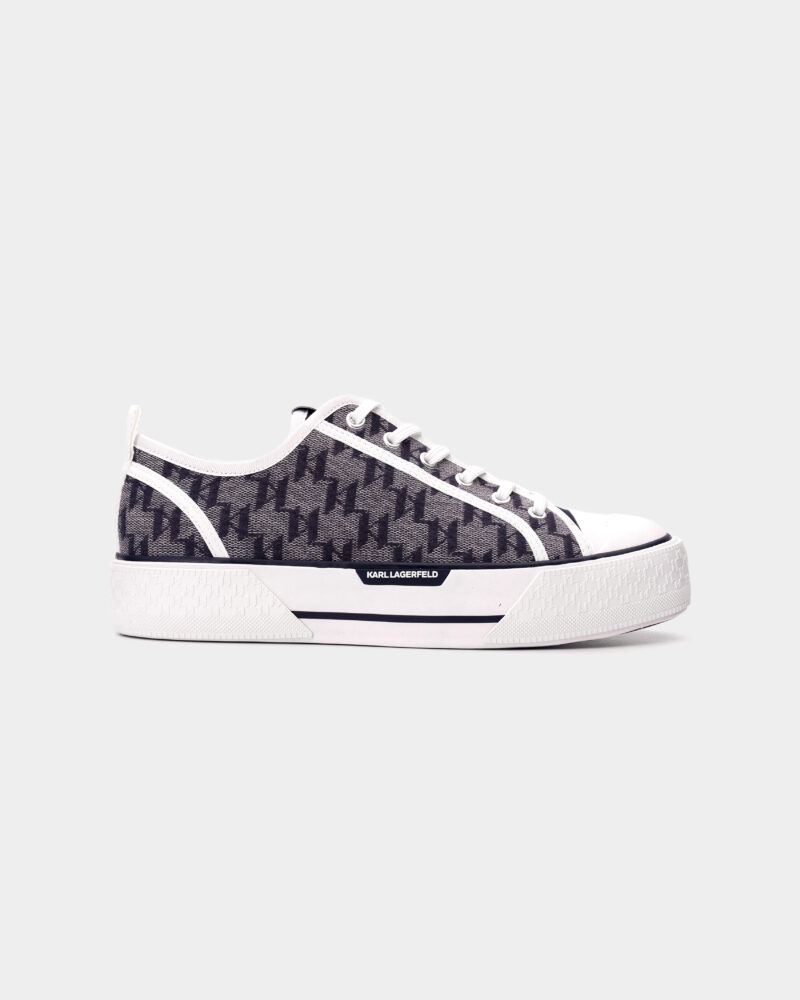 Karl Lagerfeld Men's Kampus Max Monogram Lo Lace Navy Flight Chevron KL50425 8AA