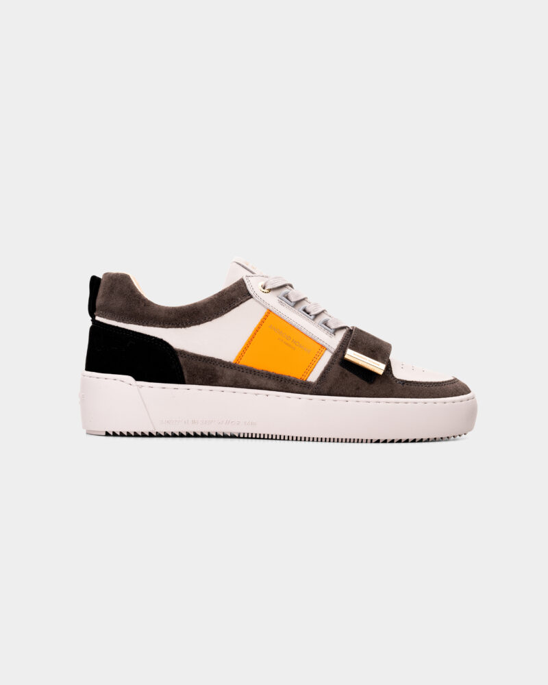 Android Homme Men's Point Dume Low Leather Suede Grey/Orange/White Sneaker AHP252-44