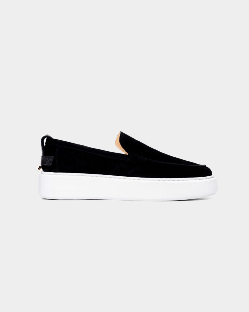 Android Homme Men's Oversized Loafer Suede Black/Beige AHP252-12