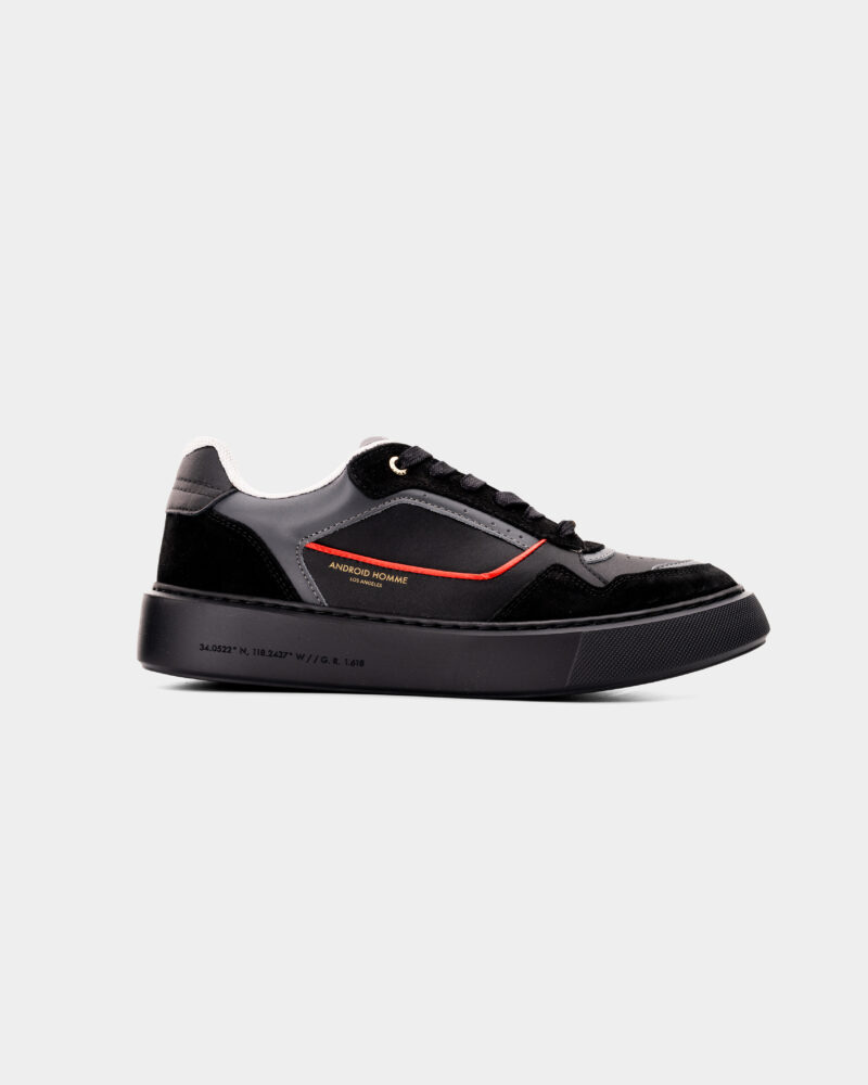 Android Homme Men's Forum Court Oversize Black/Red Sneaker AHP252-52