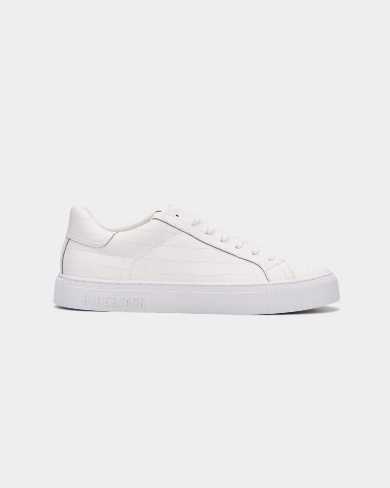 (Core) Hide & Jack Men's Essence Tuscany Low Top Sneaker White White ETOSL WHTWHT