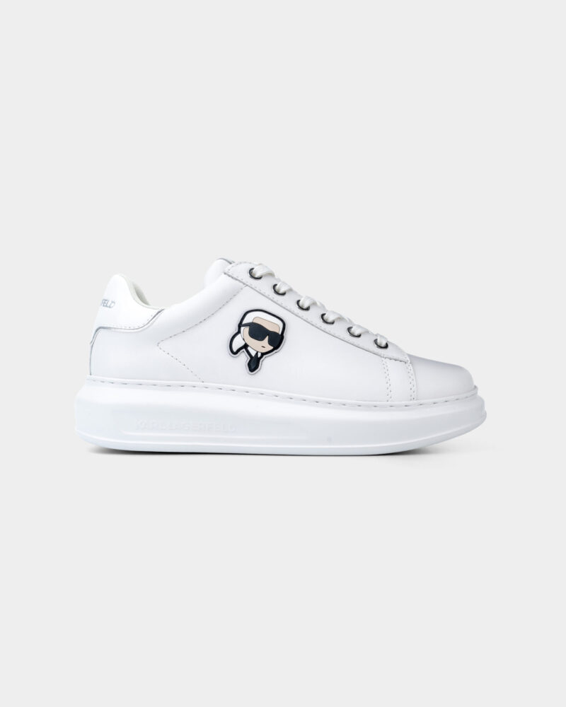 (Core) Karl Lagerfeld Ladies Kapri NFT Lo Lace White Lthr/ Mono KL62530N 01W