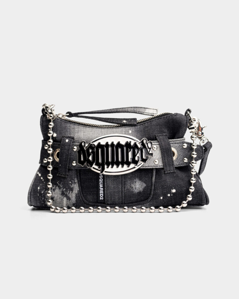 Dsquared2 Ladies Gothic Clutch Washed Denim CLW0031 10102325 2124