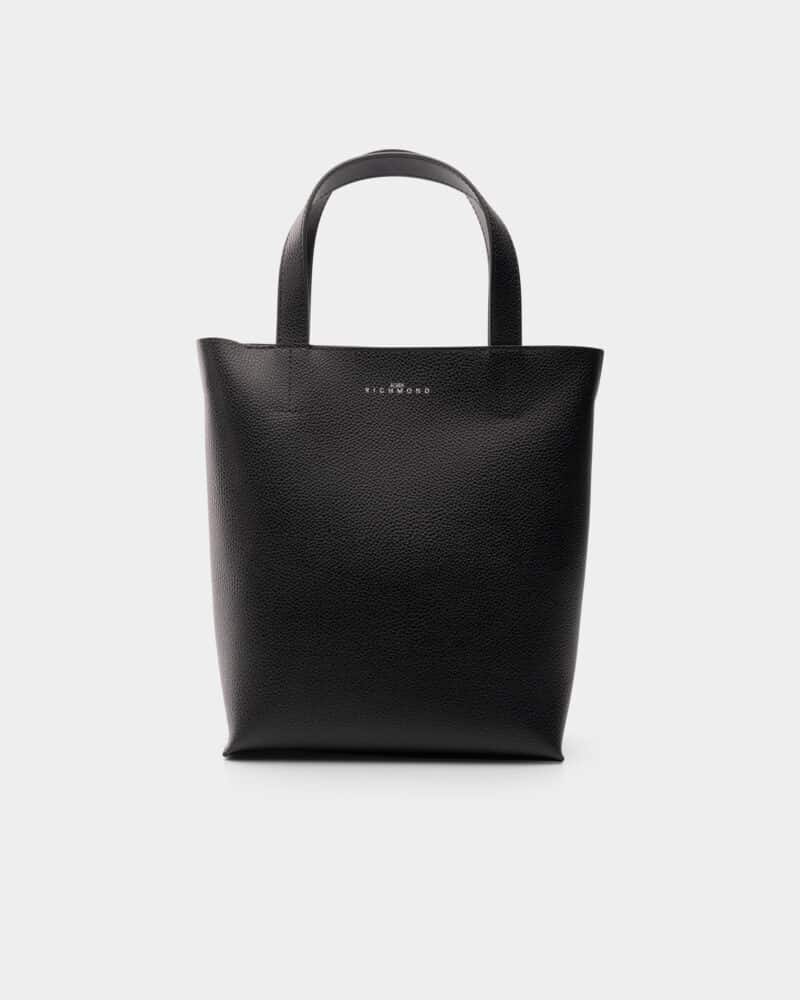 JR Ladies Malesi Real Leather Shopping Bag RWP25018BOILG Black
