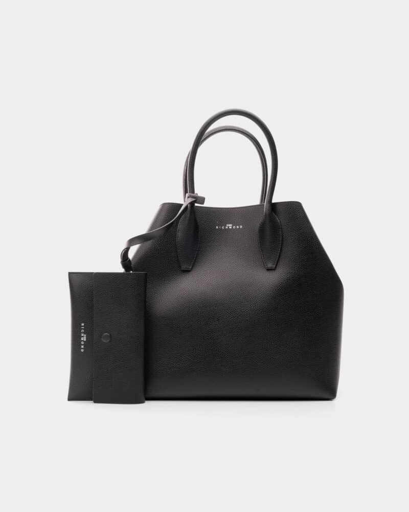 JR Ladies Rativi Real Leather Tote Bag RWP25308BOILG Black