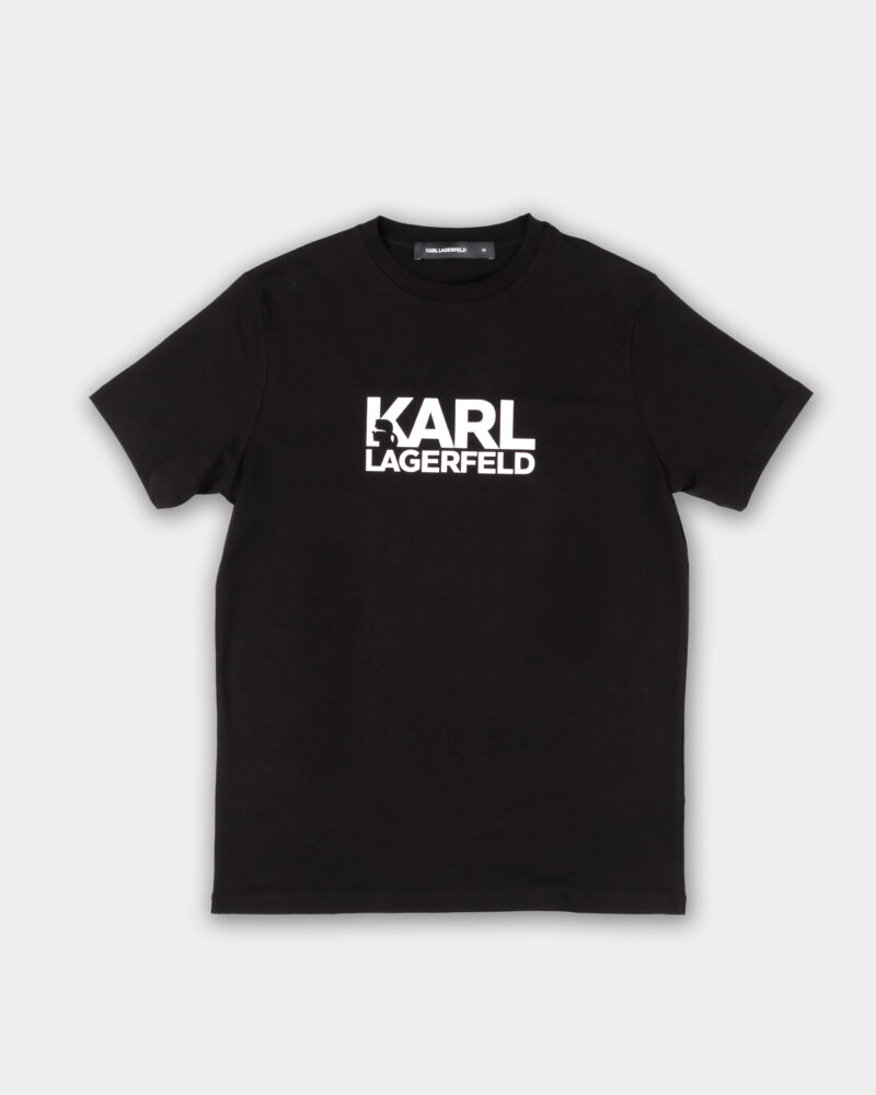 Karl Lagerfeld Men's T Shirt Crewneck 75508755223 990 Black