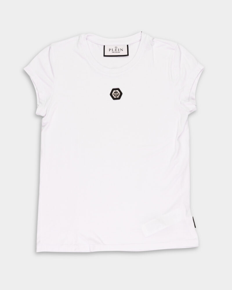 Philipp Plein Women's Modal Sexy Pure T Shirt White WTK3488 PTE003N 01