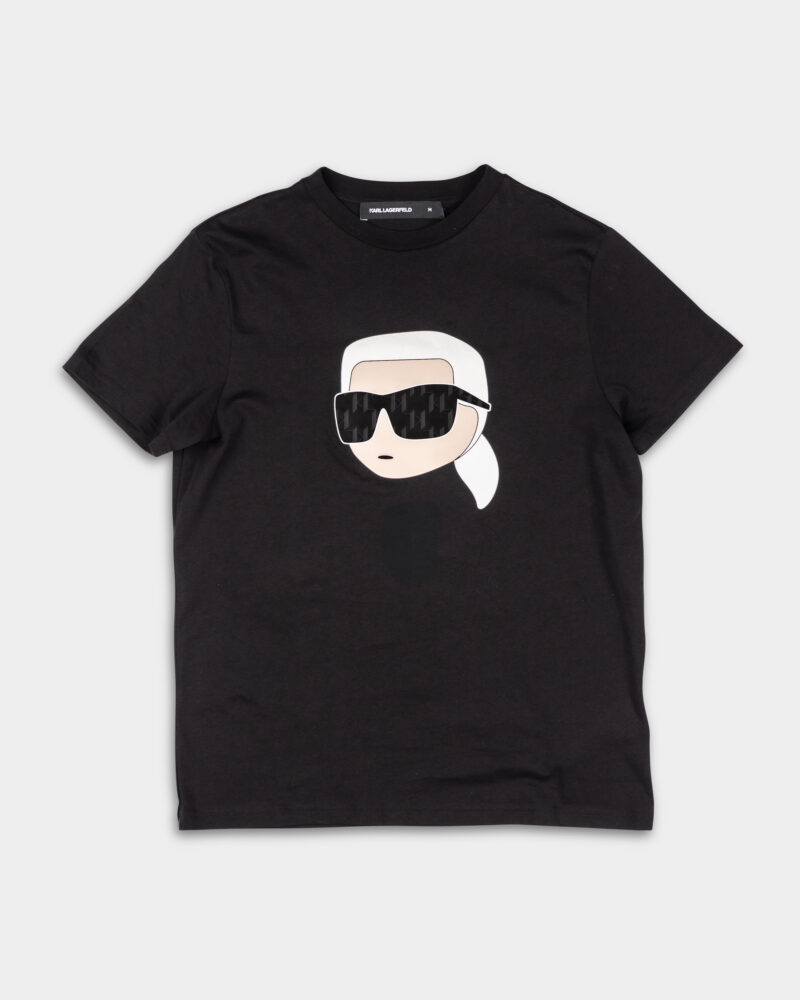 Karl Lagerfeld Men's T Shirt Crewneck 75507355225 990 Black