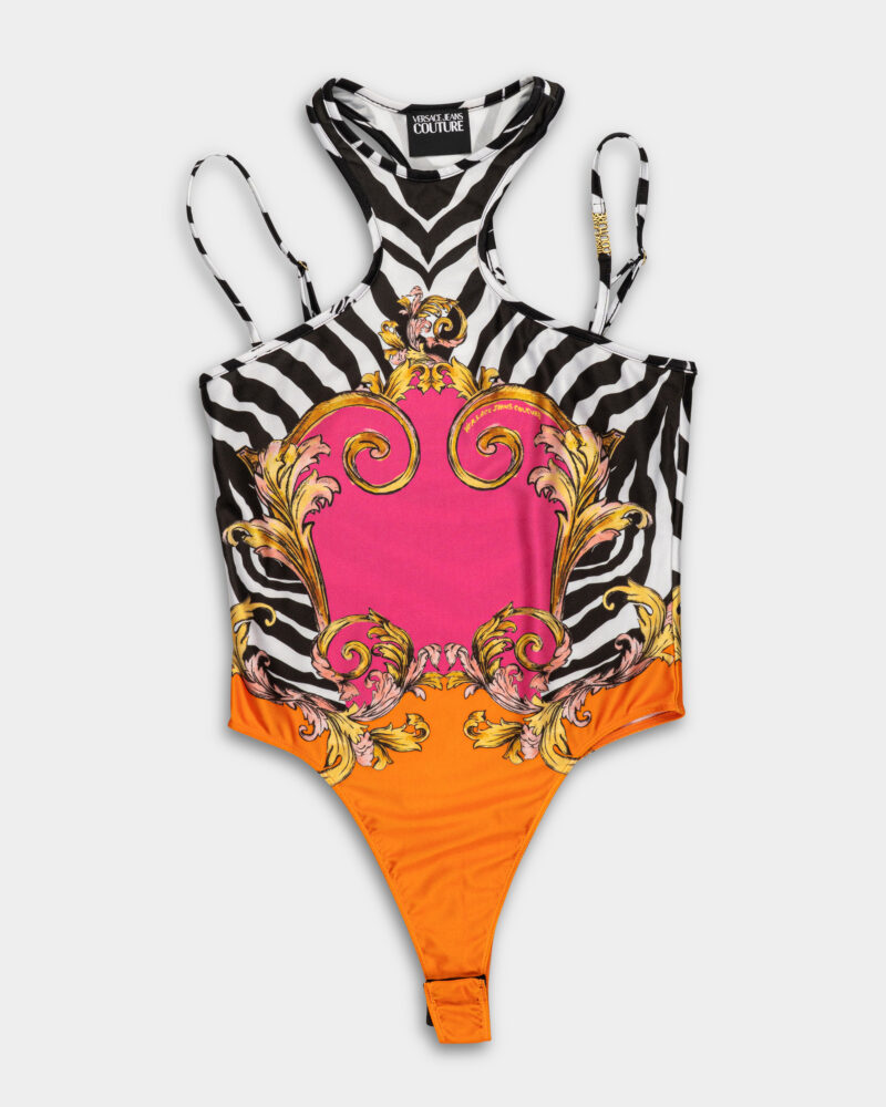 Versace Jeans Ladies Placed Lycra Pannel Top 78HAM2P0 JS435 494