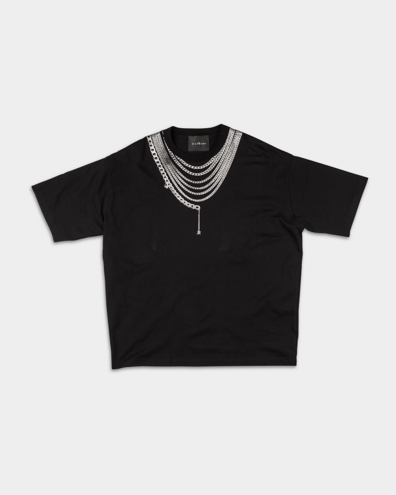 John Richomond Men's T Shirt Over Britta RMA24136TSIT Black
