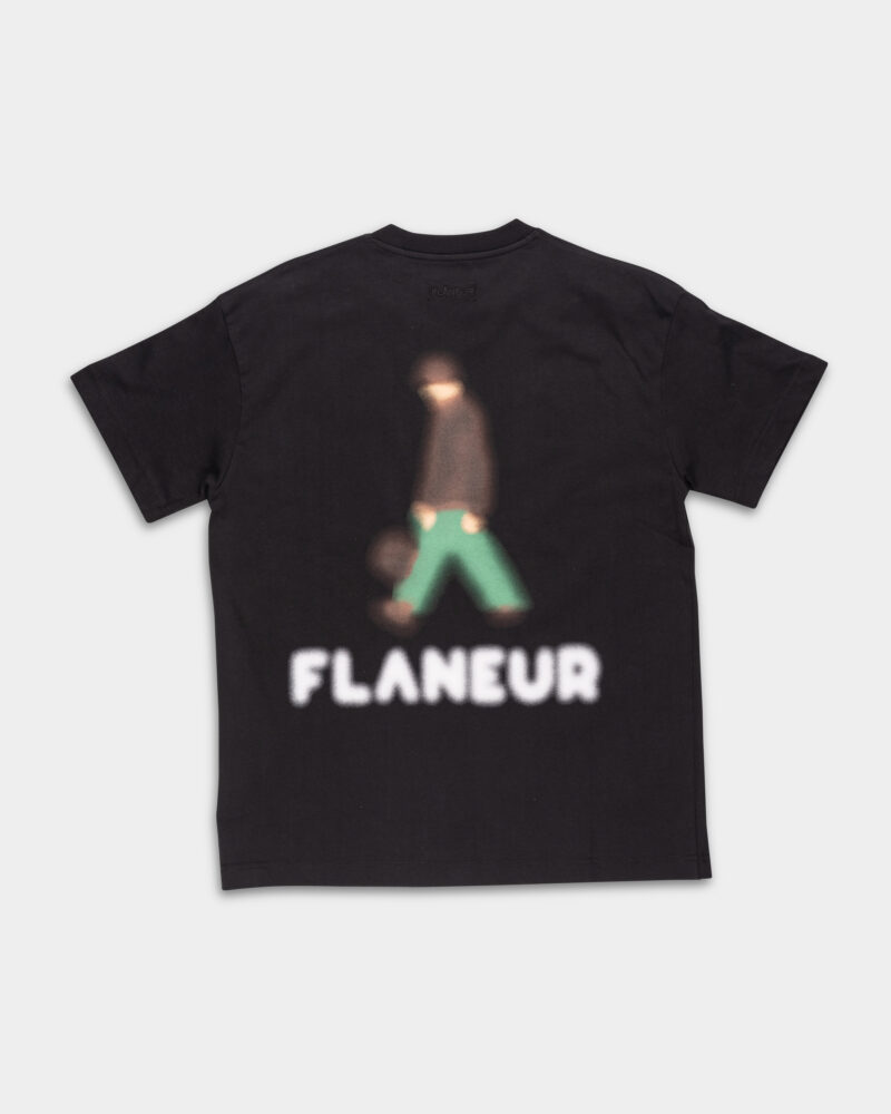 Flaneur Blurred Stroller T Shirt Black F15021