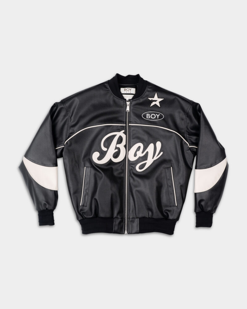 Boy London Men's Star Boy Varsity Jacket Black
